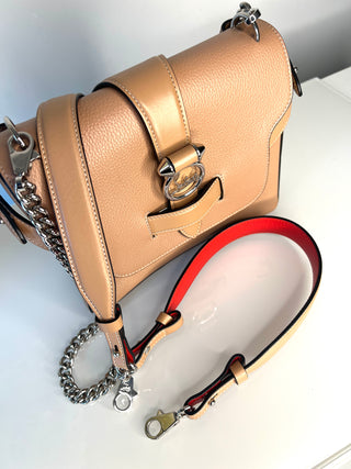 Christian Louboutin Rubylou Nude Leather Shoulder Bag