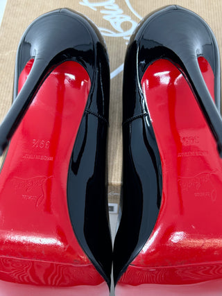 Christian Louboutin Black Patent Leather Pump Heels 