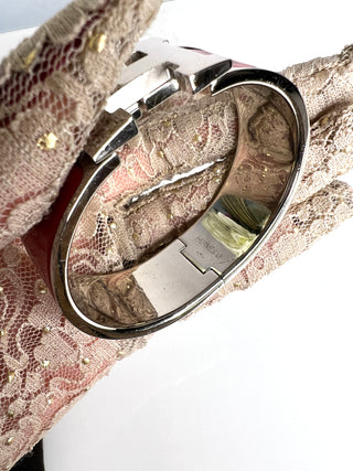 Hermes Preloved Clic Clac H Red Bracelet