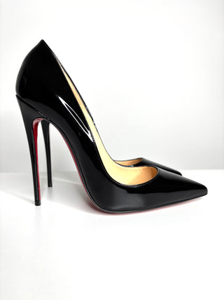 Christian Louboutin So Kate 120 Black Patent Heels 39 UK6