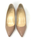 Christian Louboutin Pigalle 85 Nude Patent Leather Pump Heels 39.5 UK 6.5