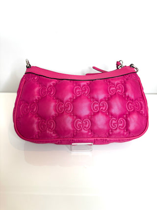 Gucci GG Matelasse Nylon/Leather Pink Crossbody/Shoulder Bag