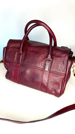 Mulberry Small Heritage Bayswater Satchel Conker Pebbled Leather Shoulder Bag