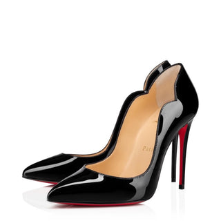 Christian Louboutin Black Patent Leather Pump Heels 