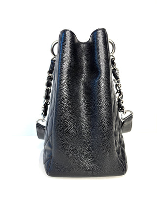 Chanel Preloved GST Grand Shopping Tote Black Caviar Luxe Shopper Bag