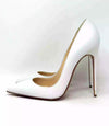 Christian Louboutin So Kate 120 White Leather Pump Heels 38 UK 5