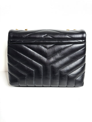 Saint Laurent Loulou Small Quilted Black Leather Shoulder Bag