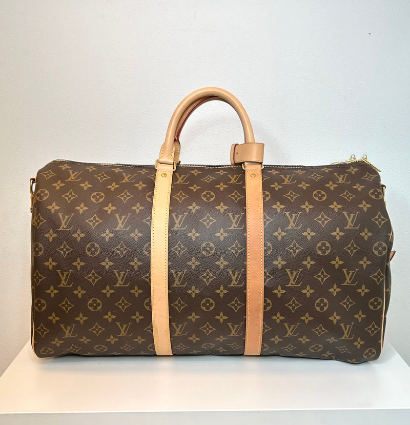 Louis Vuitton Brown LV Monogram Canvas Travel Bag