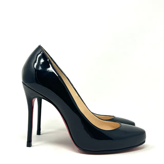 Christian Louboutin Black Patent Leather Pump Heels 