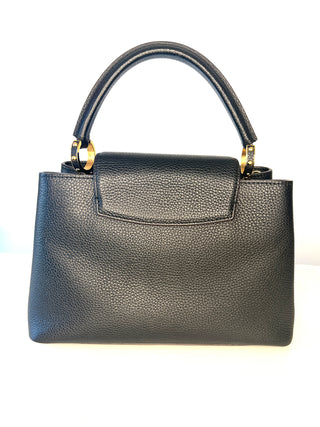 Louis Vuitton LV Capucines MM - Black Taurillon Leather Handbag