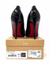 Christian Louboutin Pigalle 100 Black Patent Leather Pump Heels 38.5 UK 5.5