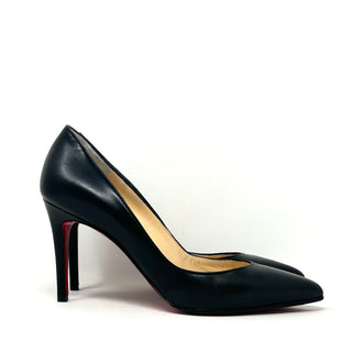 Christian Louboutin Black Smooth Leather Pump Heels