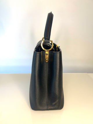 Louis Vuitton LV Capucines MM - Black Taurillon Leather Handbag