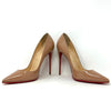 Christian Louboutin So Kate 120 Nude Patent Leather Pump Heels 39.5 UK 6.5