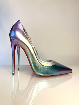 Christian Louboutin So Kate Metallic high-heeled shoe with pointed toe