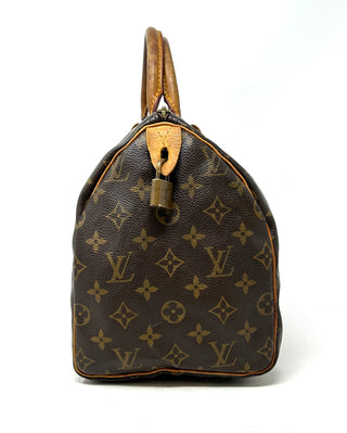 Louis Vuitton Speedy 30 Brown LV Monogram Coated Canvas Handbag