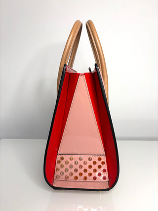 Christian Louboutin Paloma Small Pink Spike Tote Bag