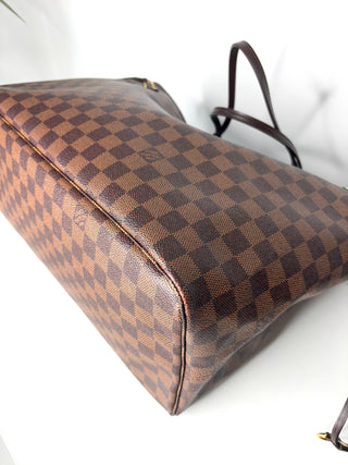 Louis Vuitton Neverfull GM Damier Ebene Tote Shoulder Bag