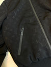 Louis Vuitton Black Monogram Embossed Zip Up Jacket 