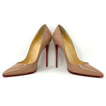 Christian Louboutin Nude Patent Leather Pump Heels 