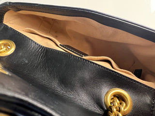 Gucci GG Marmont Small Black Leather Shoulder Bag