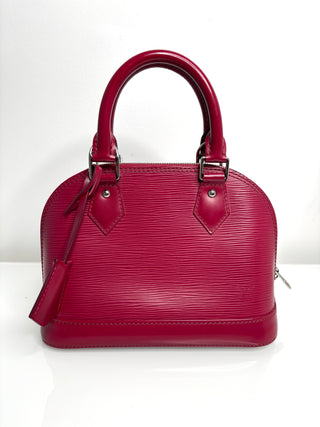 Louis Vuitton Alma BB Fushia Epi Leather Handbag