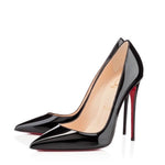 Christian Louboutin Black Patent Leather Pump Heels 