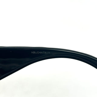 Gucci Black Oversized Cat Eye Shiny Acetate Sunglasses