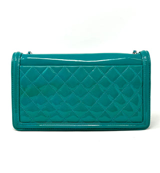 Chanel Lego Boy Brick Turquoise Crossbody Flap Bag