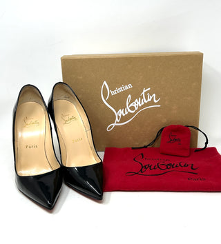 Christian Louboutin So Kate 120 Black Patent Leather Pump Heels 37.5 UK 4.5