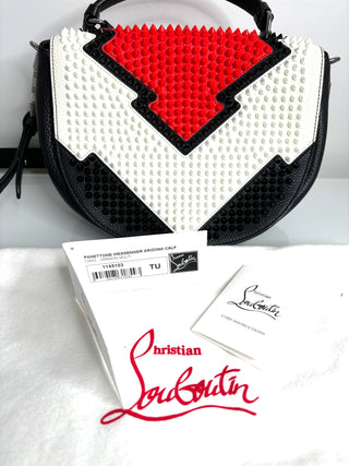 Christian Louboutin Panettone Spike Messenger Shoulder Bag