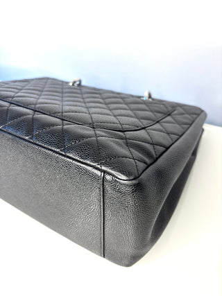 Chanel Preloved GST Grand Shopping Tote Black Caviar Luxe Shopper Bag