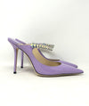 Jimmy Choo Bing 100 Wisteria Aurora Lilac Patent Leather Heels 42 UK 9