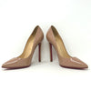 Christian Louboutin Pigalle 120 Nude Patent Leather Pump Heels small fit 38 UK 5