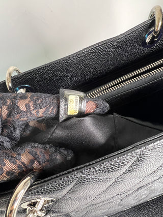 Chanel Large GST Black Caviar Leather Shopping Shoulder Bag