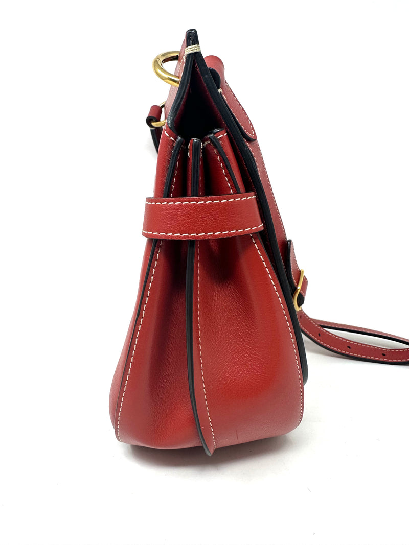 Mulberry Amberley Satchel in Rustic Red Shoulder Bag