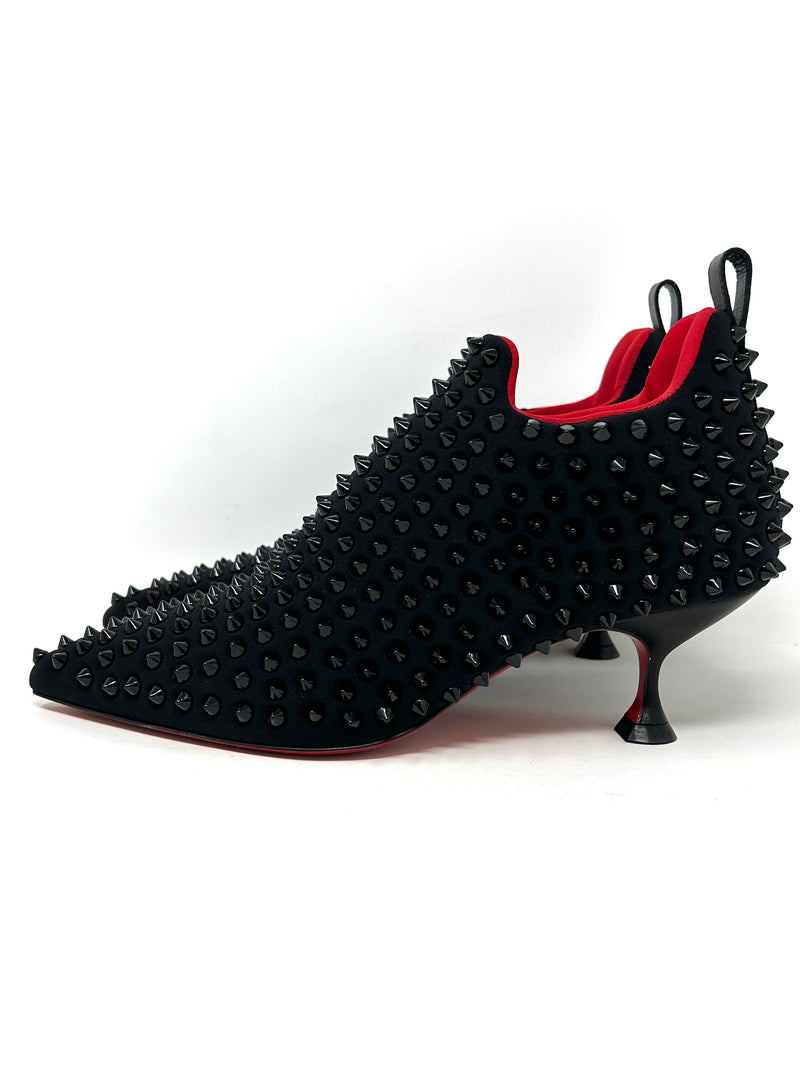 Christian Louboutin Black Spikes Boots 