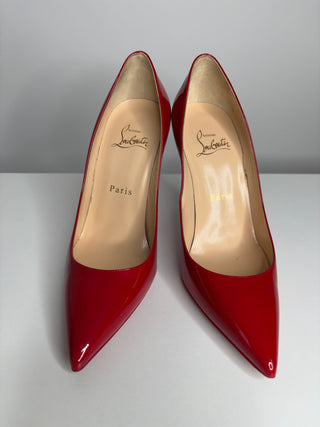 Christian Louboutin Kate 100 Red Patent Heels 36.5 UK3.5