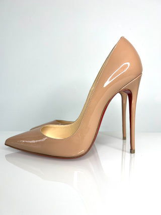 Christian Louboutin So Kate 120 Nude Patent Heels 36.5 UK3.5