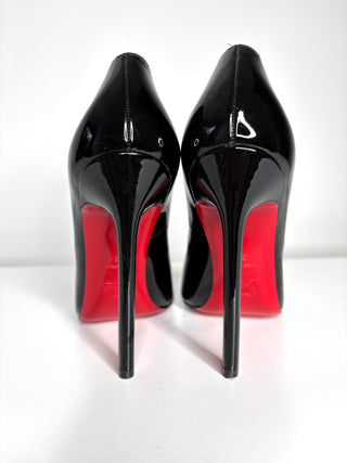 Christian Louboutin Pigalle 120 Black Patent Heels Small Fit 38 UK5