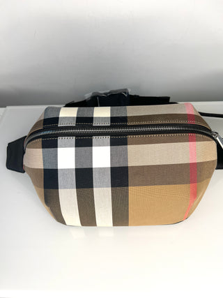 Burberry Sonny Taupe Brown Belt Bum Bag