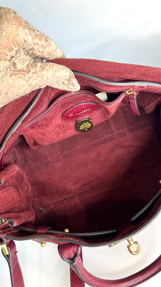 Mulberry Small Heritage Bayswater Satchel Conker Pebbled Leather Shoulder Bag