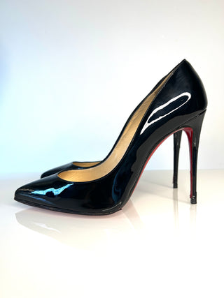 Christian Louboutin Pigalle Follies 100 Black Patent Leather Heels – Size 38.5 UK 5.5
