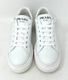 Prada Low Top White Leather Sneakers 