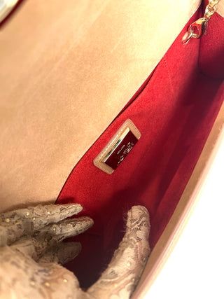 Christian Louboutin Vero Dodat Nude Patent Leather Clutch Bag