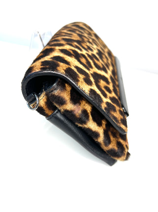 Christian Louboutin Rougissime Leopard Pony Hair Small Clutch Bag