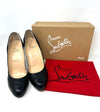 Christian Louboutin Insectica 110 Black Leather Pleated Pump Heels 41 UK 8