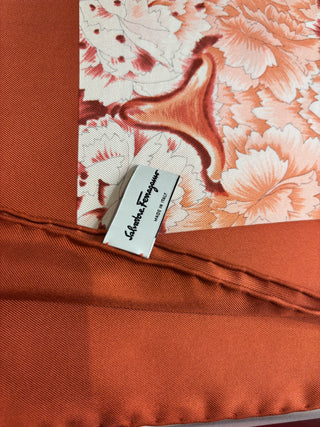 Salvatore Ferragamo Foresta Print Silk Foulard Scarf