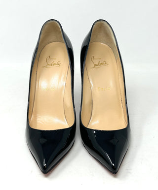 Christian Louboutin Pigalle 100 Black Patent Leather Pump Heels 38 UK 5