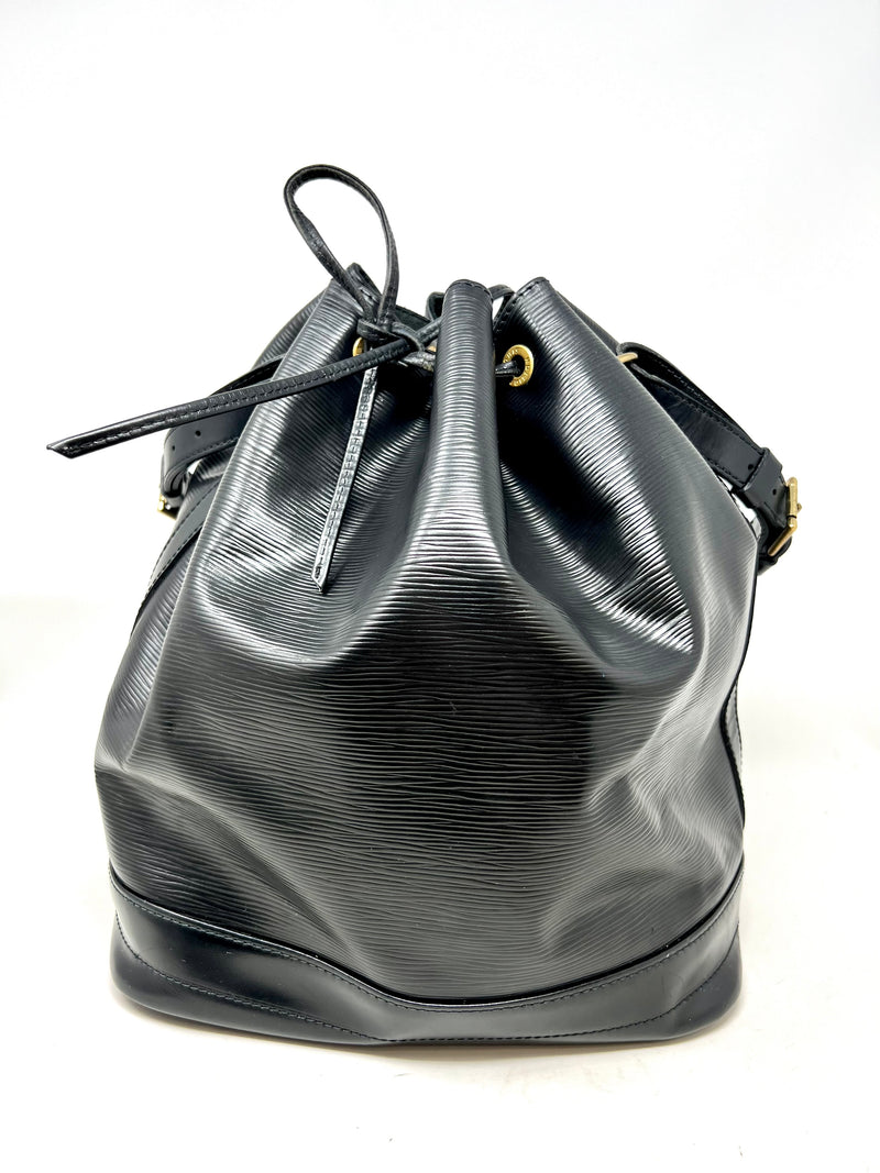 Louis Vuitton Noe Epi Leather Large Black Bucket Shoulder Bag